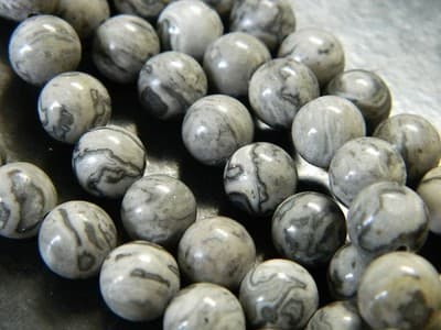 8MM Round Natural Gray Crazy Lace Agate Beads - Elegant Styled Crazy Lace Agate - Thumbnail 3