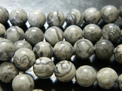 8MM Round Natural Gray Crazy Lace Agate Beads - Elegant Styled Crazy Lace Agate - Thumbnail 5