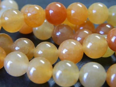 8MM Natural Red Aventurine Gemstone Round Beads - Aventurine Round Stone Beads - Thumbnail 3