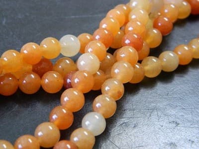 8MM Natural Red Aventurine Gemstone Round Beads - Aventurine Round Stone Beads - Thumbnail 4