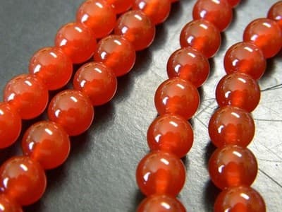 8MM Grade A Natural Carnelian Gemstone Round Beads -Carnelian Round Stone - Thumbnail 3