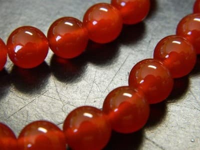 8MM Grade A Natural Carnelian Gemstone Round Beads -Carnelian Round Stone - Image 1
