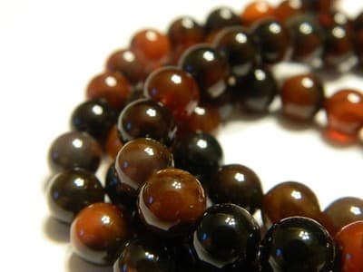 8MM Round DarkRed Agate Beads - 25 Per Order - Thumbnail 4