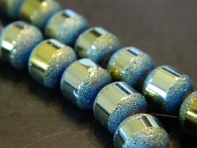 8MM Nebula Green Round Orbits Crystal Beads - Gold Striped Nebula Green Crystal - Thumbnail 6