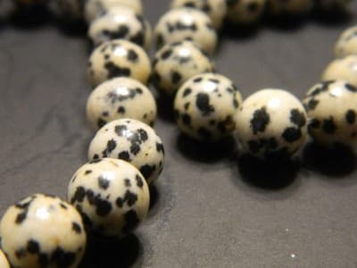 8MM Smooth Round Natural Dalmatian Jasper Beads - Dalmatian Jasper Gemstone - Thumbnail 5