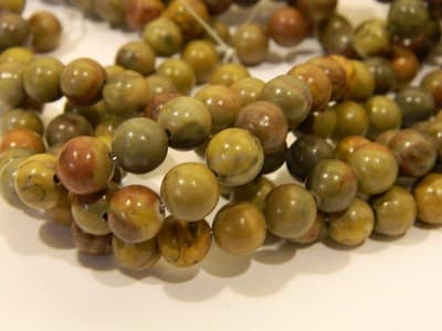 8MM Rainbow Stone Jasper Round Beads - Jewelry Making Jasper Rainbow Stone - Thumbnail 3