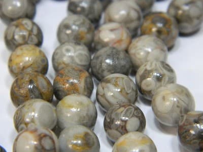 8MM Natural Fossilized Maifanite/Maifan Medical Stone Beads - - Thumbnail 10