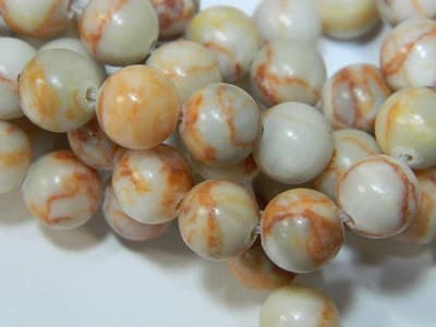 Round Red Line Jasper -Netstone Marble Beads - - Thumbnail 8