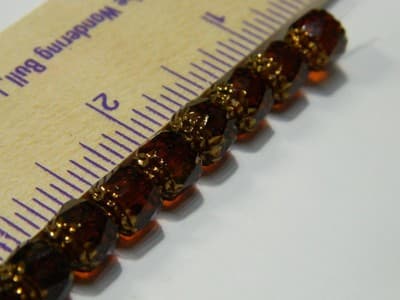 8MM Czech Fire Polished Brown Bols Beads - Brown Transparent Bronze Finish - - Thumbnail 6
