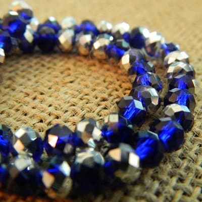 Electroplate Glass Faceted Abacus Beads - 6x4mm - 150 pcs per order #A368 - Image 1