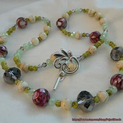 8MM White Round Howlite Beads - Synthetic White Howlite Beads - Thumbnail 5