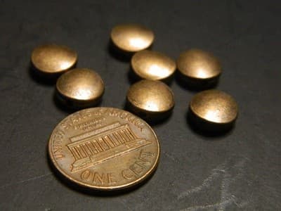 50 Qty9MM Smooth Flat Round Tibetan Style Coin Spacer Beads - Metal Alloy Copper - Thumbnail 5