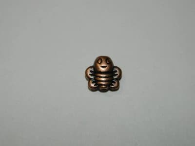 9MM Tibet Copper Pewter Bumblebee Bee Beads - 25 Beads Per Order - Thumbnail 4