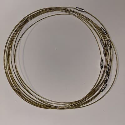 10 Gold 17 Inch Stainless Steele Screw Clasp Choker Lot (#C551) - Thumbnail 2