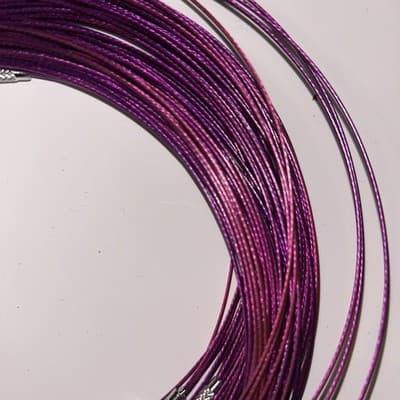 10 Purple 17 Inch Stainless Steele Screw Clasp Choker Lot (#C555) - Thumbnail 2