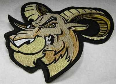 Large Mustle Bull Bodybuilder Embrodery Iron on Patch - Image 1