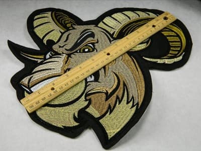 Large Mustle Bull Bodybuilder Embrodery Iron on Patch - Thumbnail 2