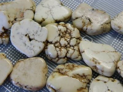 Big Natural Howlite Nugget Beads - White Howlite Nugget Beads - 5 Natural - Image 1