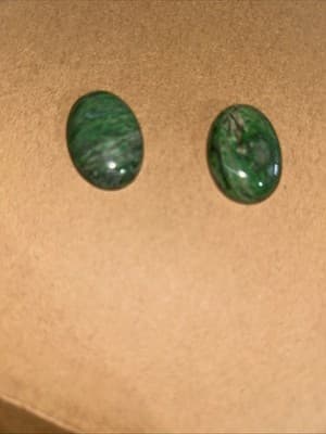 10mmx14mm Natural Nephrite Jade Caboch - Thumbnail 4