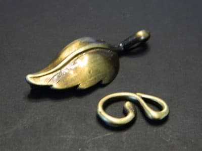 33MM Brushed Bronze Floral Leaf Toggle & Tbar Clasps - Bronze/Brass Toggle - Thumbnail 5