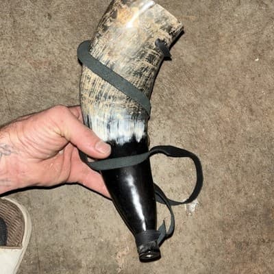 Real Bull Ox Horn /Sounding Horn/Viking Horn - Thumbnail 5