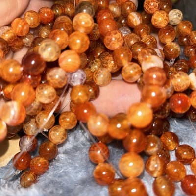 8mm Natural Citrin Beads - Thumbnail 3