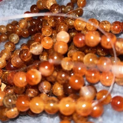 8mm Natural Citrin Beads - Image 1