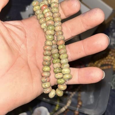 10mm Unakanite Rhondella Beads - Image 1