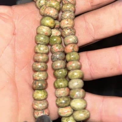 10mm Unakanite Rhondella Beads - Thumbnail 2