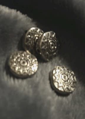 12 mm Antiqued Silver 50 Flower Metal Spacer Beads - Image 1