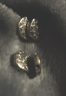 12 mm Antiqued Silver 50 Flower Metal Spacer Beads - Thumbnail 4