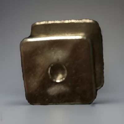 17 mm Antiqued Silver Square 10 Metal Spacer Beads - Thumbnail 2