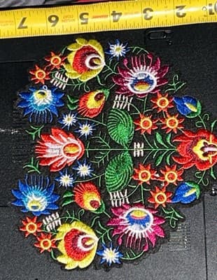 Heart Embroidery Patch-Iron On - Thumbnail 2