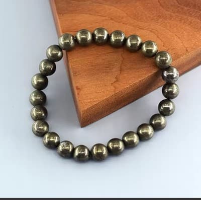 Original Energy Pyrite Beaded Bracelet - Thumbnail 3