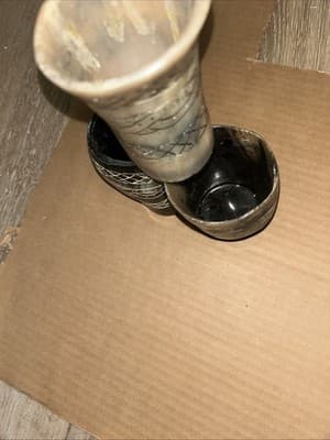 Authentic Water Buffalo Horn Drinking Cup - Viking Drinking Cup -Hand Crafted - Thumbnail 5