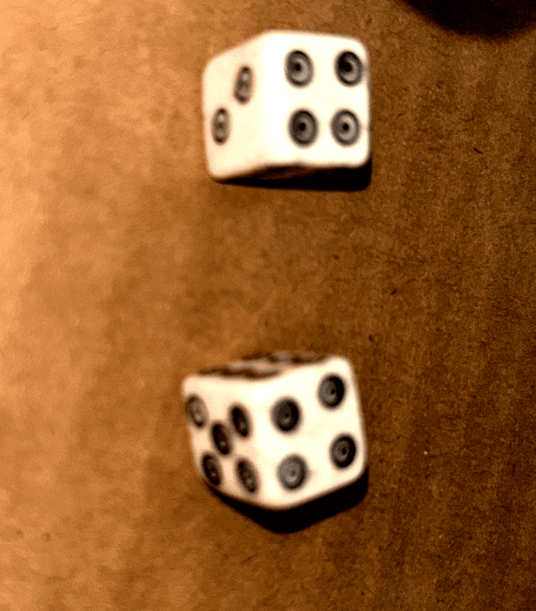 Six Sided Hand Crafted Buffalo Bone Dice/Authentic/Rare/Nepal,India - Thumbnail 3
