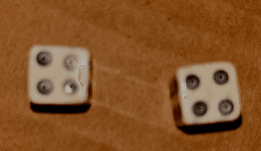 Six Sided Hand Crafted Buffalo Bone Dice/Authentic/Rare/Nepal,India - Image 1