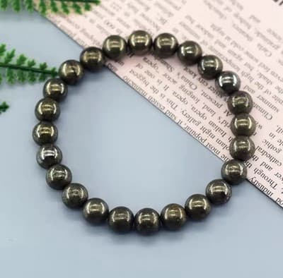 Original Energy Pyrite Beaded Bracelet - Thumbnail 5