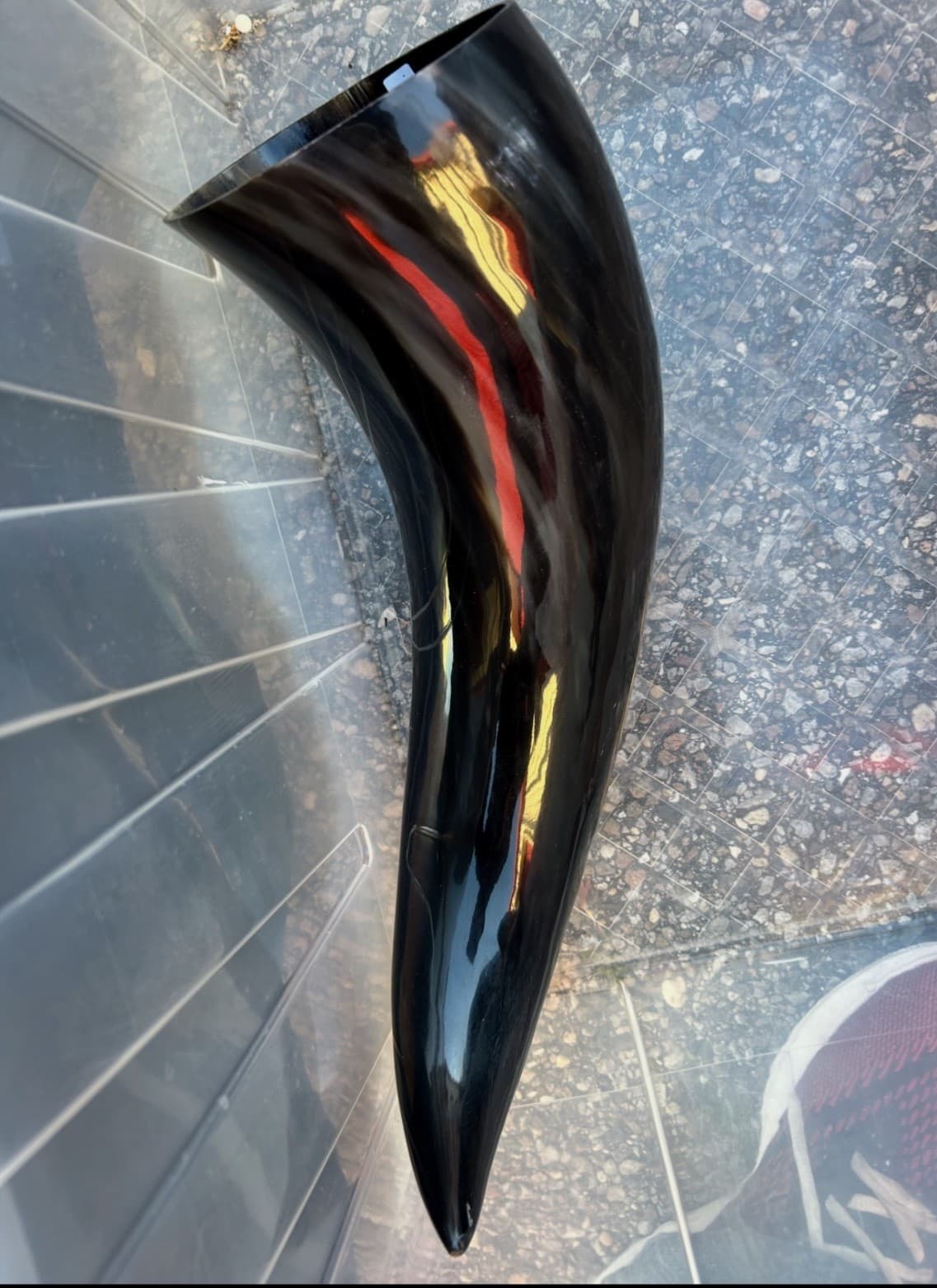 1 Polished Cow Horn Natural Colored - Thumbnail 7