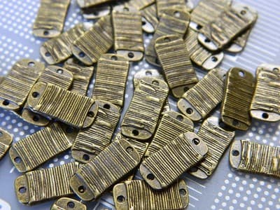 15mm Antigue Bronze Alloy Links Connectors - Necklace Link - Bracelet Link - - Image 1