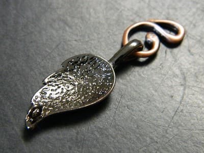 33MM Brushed Red Copper Floral Leaf Toggle & Tbar Clasps - Red Copper Toggle - Thumbnail 5