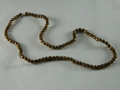 4MM Caramel Chocolate Color Round Orbits Crystal Beads - Brown Striped Shiny - Thumbnail 4