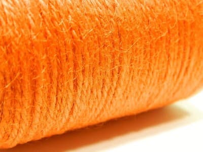 2MM Pumpkin Orange Hemp Twine Cord Jewelry Making Stringing Material Colored - Thumbnail 3