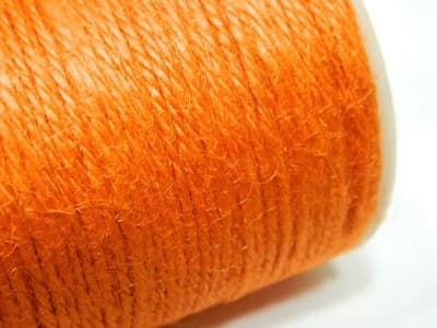 2MM Pumpkin Orange Hemp Twine Cord Jewelry Making Stringing Material Colored - Thumbnail 2