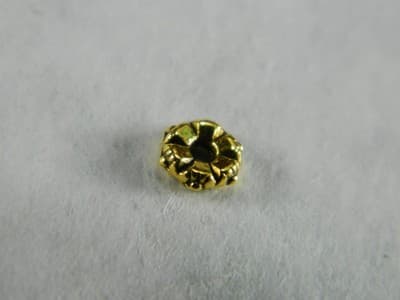 5.5MM Golden Color Tibetan Style Flower Donut Bead Spacers - Metal Spacer Bead - Thumbnail 5