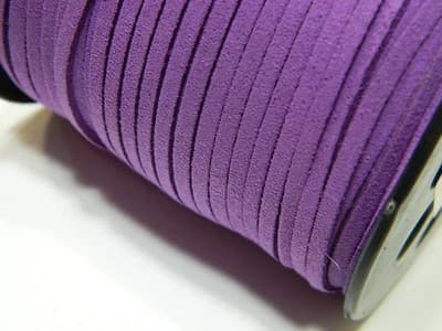 2.7MM Dark Orchid Faux Suede Lace Cord Jewelry Making Stringing Material - Image 1