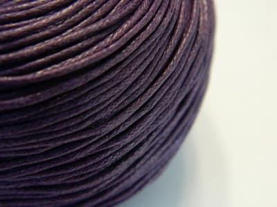 1MM Indigo Purple Wax Cotton Cord Jewelry Making Stringing Material - Threaded - Image 1