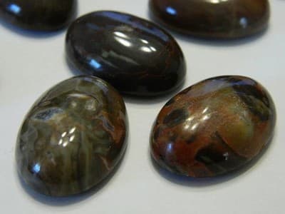 25x18MM Basic Oval Natural Scenery Agate Cabochon - Oval Shaped Gemstone - Thumbnail 5