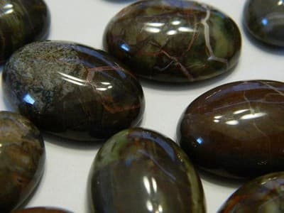 25x18MM Basic Oval Natural Scenery Agate Cabochon - Oval Shaped Gemstone - Thumbnail 3