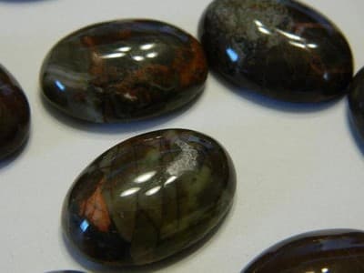 25x18MM Basic Oval Natural Scenery Agate Cabochon - Oval Shaped Gemstone - Thumbnail 6